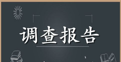 大学生暑期社会调查报告范文