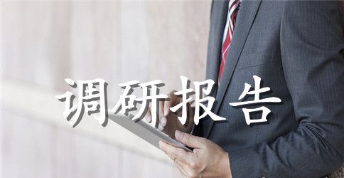 调研报告格式范文三篇