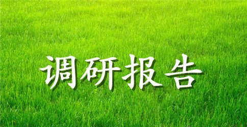 医药市场行业调研报告汇总 范文参考