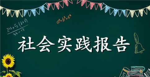 会计专业大学生的暑期社会实践报告