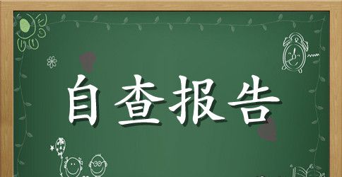 个人自查报告锦集十篇