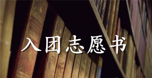 2023年初中生入团志愿书模板500字