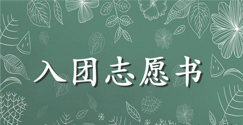 2023年中学生入团志愿书100字