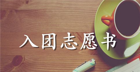 高中入团志愿书范文300字