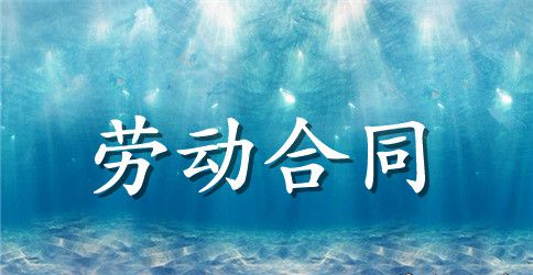 【必备】劳动合同集合十篇
