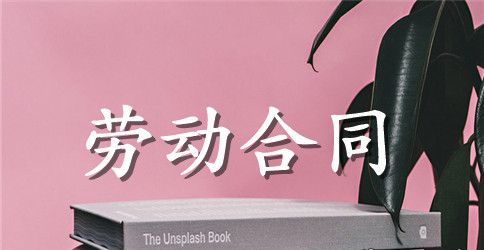 【精选】劳动合同模板集合6篇