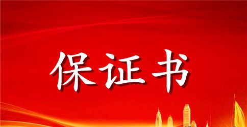 【精华】工作保证书四篇