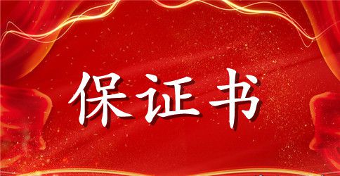 【精】工作保证书13篇