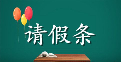 公休请假条模板汇编5篇