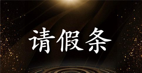公休假请假条格式范文300字